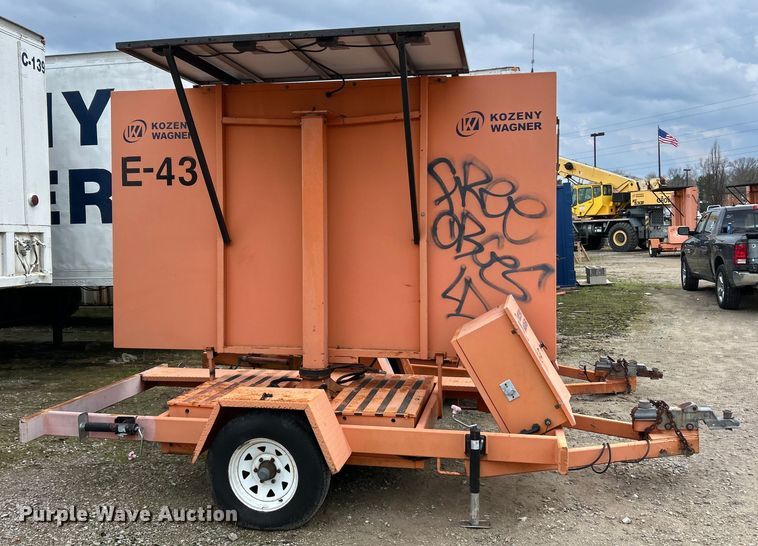 image for item EK4317 (2) Ver-Mac PCMS 1210 message board trailers