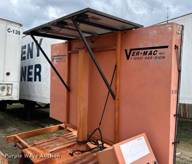 image for item EK4317 (2) Ver-Mac PCMS 1210 message board trailers