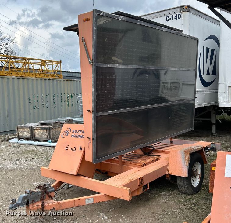 image for item EK4317 (2) Ver-Mac PCMS 1210 message board trailers