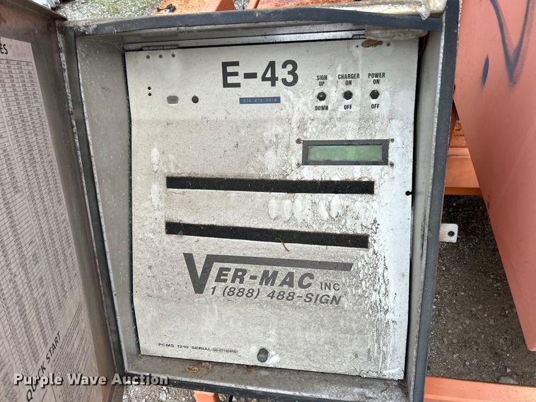 image for item EK4317 (2) Ver-Mac PCMS 1210 message board trailers