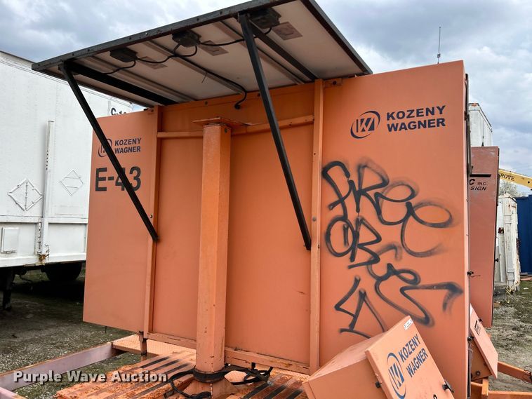 image for item EK4317 (2) Ver-Mac PCMS 1210 message board trailers