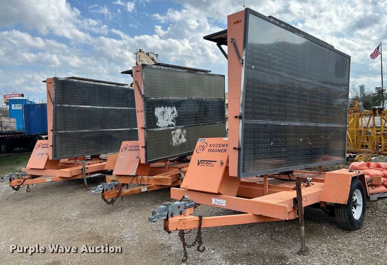 image for item EK4318 (3) Ver-Mac PCMS 1210 message board trailers