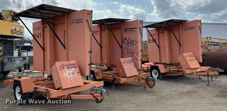 image for item EK4318 (3) Ver-Mac PCMS 1210 message board trailers