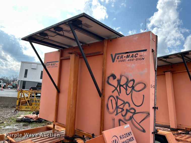 image for item EK4318 (3) Ver-Mac PCMS 1210 message board trailers