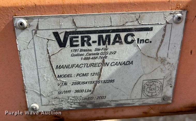 image for item EK4318 (3) Ver-Mac PCMS 1210 message board trailers