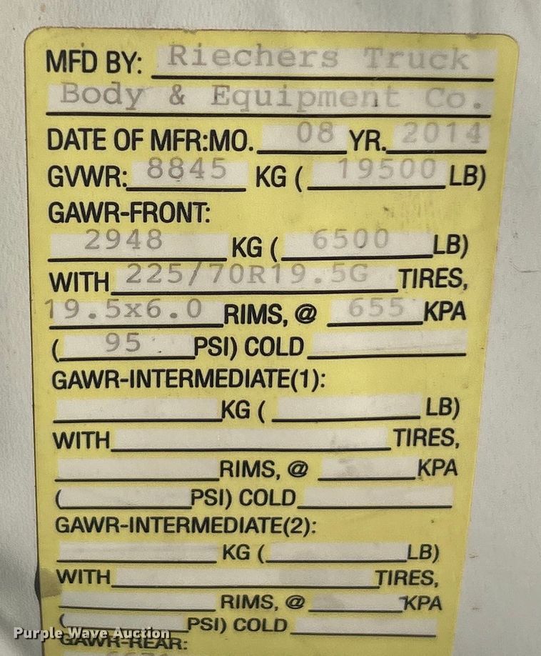 image for item EK4326 2015 Ford F550 Super Duty XL truck cab and chassis