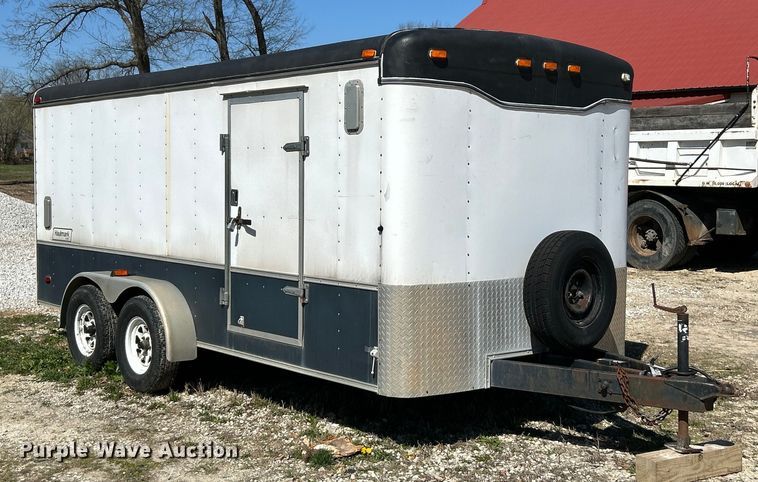 image for item EK4335 2001 Haulmark KLS7X16WT2 enclosed cargo trailer