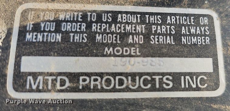 image for item EK5709 Yardman lawn tractor