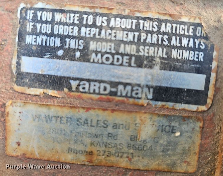 image for item EK5709 Yardman lawn tractor