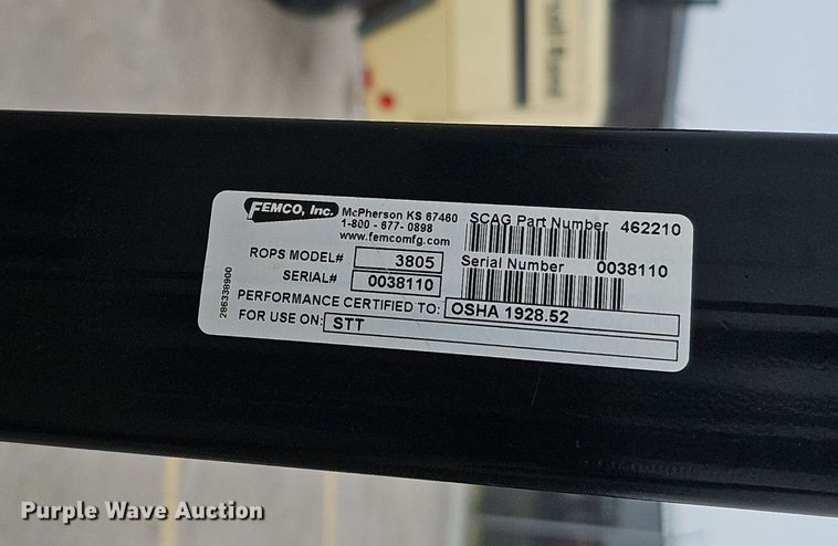 image for item IO9891 Scag Turf Tiger STT61V-29CH-EFI ZTR lawn mower