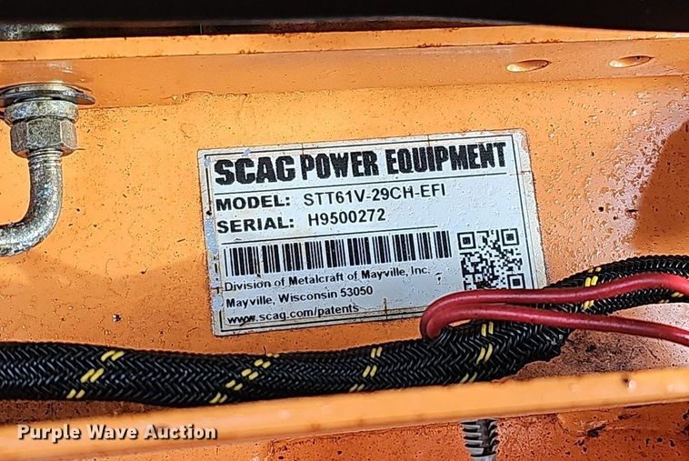 image for item IO9891 Scag Turf Tiger STT61V-29CH-EFI ZTR lawn mower