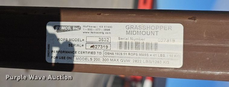 image for item IO9908 Grasshopper 329B ZTR lawn mower