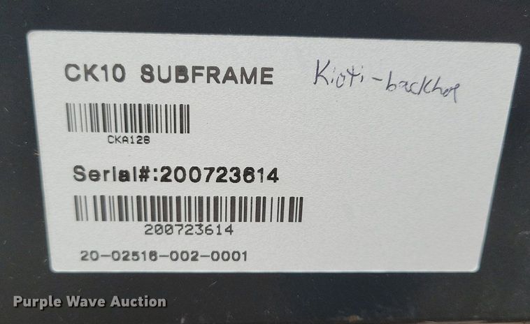 image for item LC9931 Kioti CK10 backhoe parts