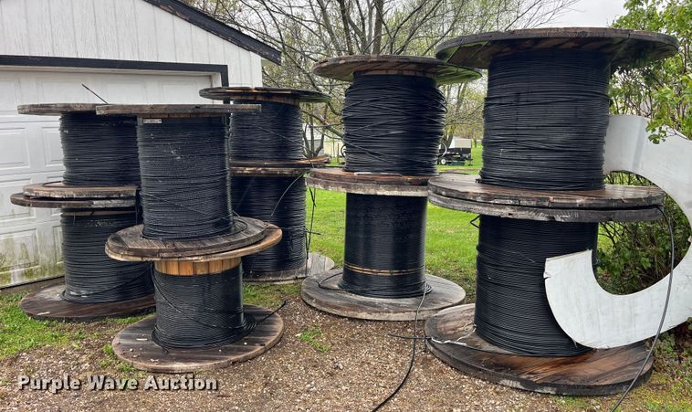 image for item LD9378 (10) spools of fiber optic cable