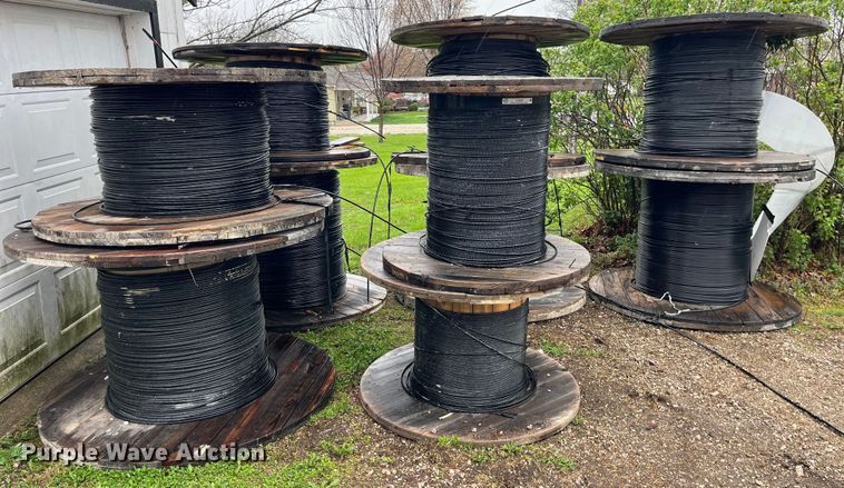 image for item LD9378 (10) spools of fiber optic cable