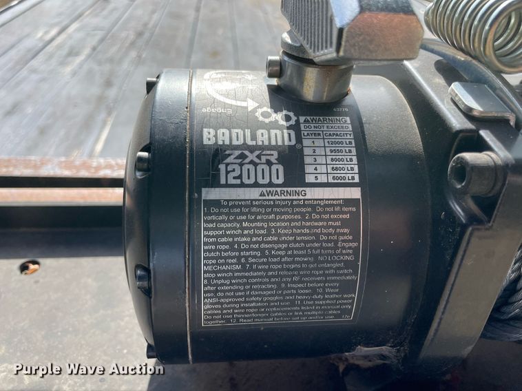 2002 Kearney equipment trailer in Elmore City, OK Item LV9222 for sale Purple Wave