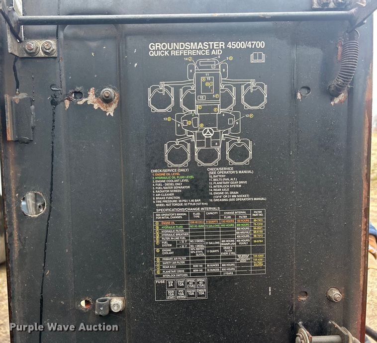 image for item MO9214 Toro Groundsmaster 4500D lawn mower