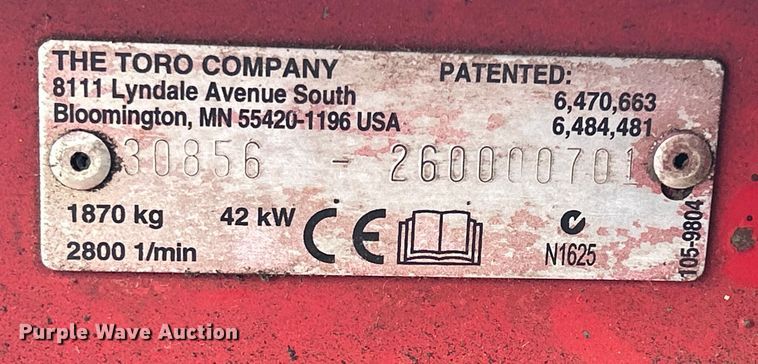 image for item MO9214 Toro Groundsmaster 4500D lawn mower