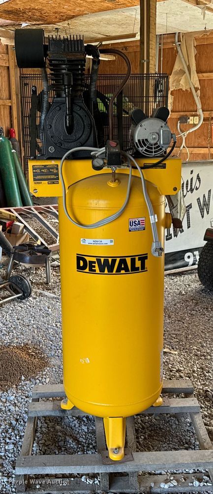 image for item ND9134 DeWalt DXCMV5076055 air compressor and Metal Pro iron worker 