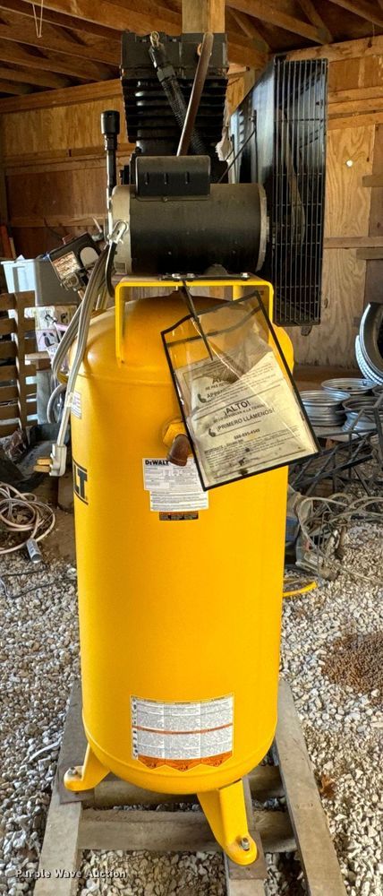 image for item ND9134 DeWalt DXCMV5076055 air compressor and Metal Pro iron worker 