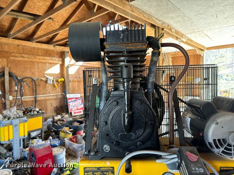 image for item ND9134 DeWalt DXCMV5076055 air compressor and Metal Pro iron worker 