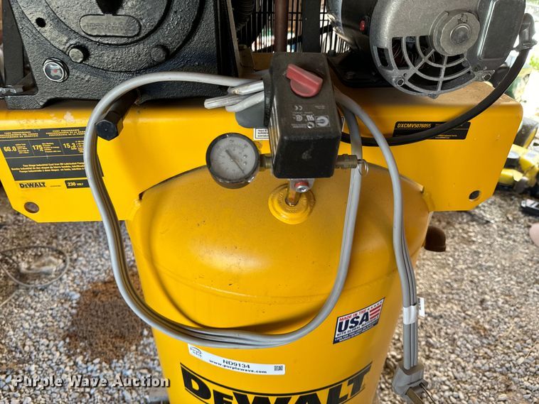 image for item ND9134 DeWalt DXCMV5076055 air compressor and Metal Pro iron worker 