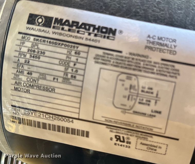 image for item ND9134 DeWalt DXCMV5076055 air compressor and Metal Pro iron worker 