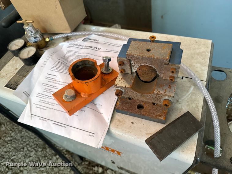 image for item ND9134 DeWalt DXCMV5076055 air compressor and Metal Pro iron worker 