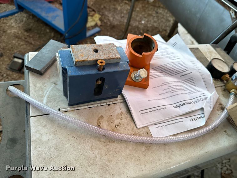 image for item ND9134 DeWalt DXCMV5076055 air compressor and Metal Pro iron worker 