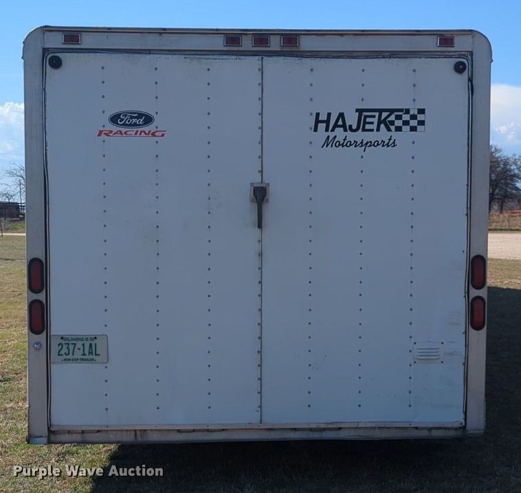 image for item NG9323 1989 Shop built enclosed car carrier