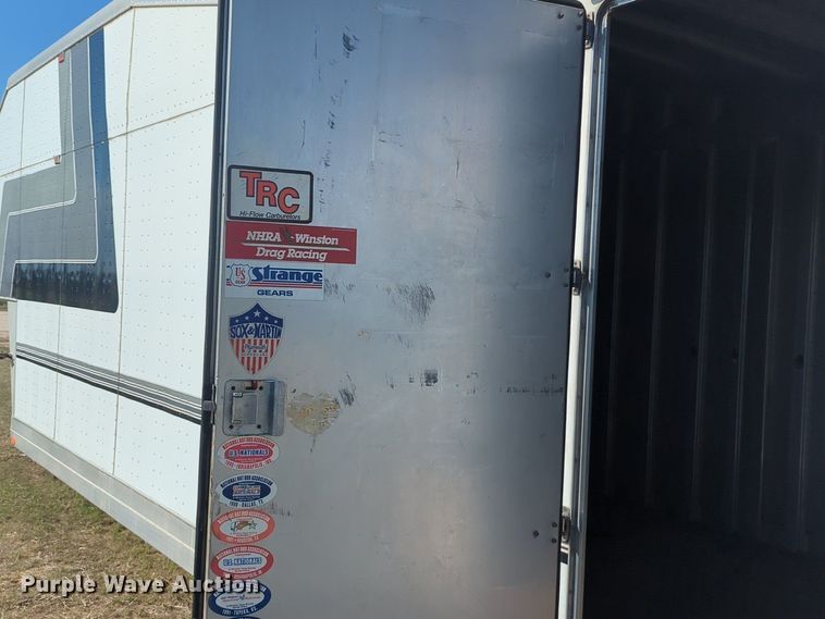 image for item NG9323 1989 Shop built enclosed car carrier