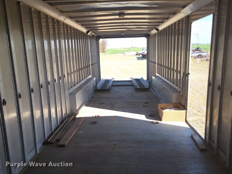 image for item NG9323 1989 Shop built enclosed car carrier