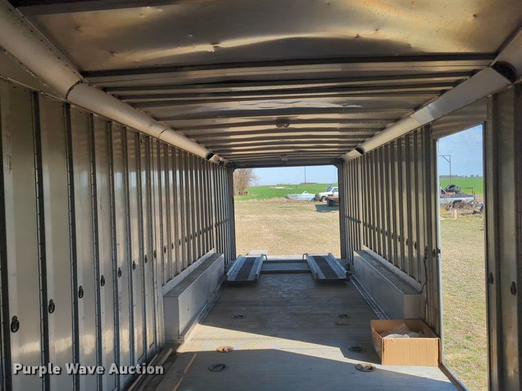 image for item NG9323 1989 Shop built enclosed car carrier