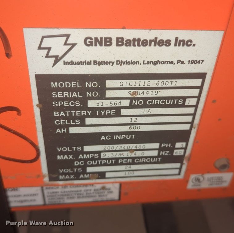 image for item NG9334 (3) forklift chargers