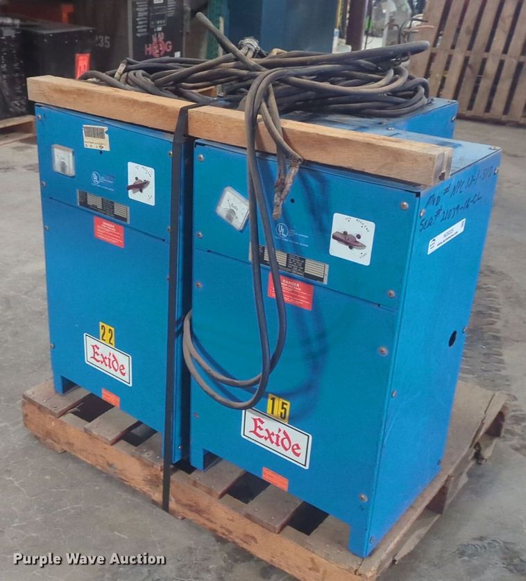 image for item NG9335 (3) Exide forklift chargers