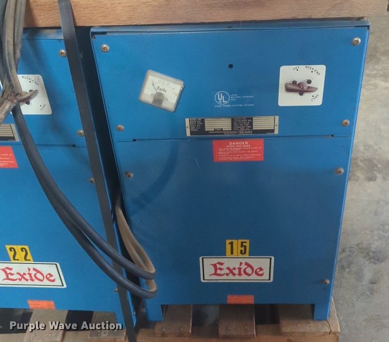 image for item NG9335 (3) Exide forklift chargers