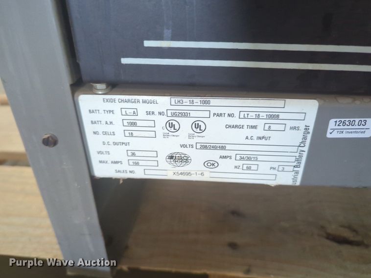 image for item NG9341 (2) forklift chargers