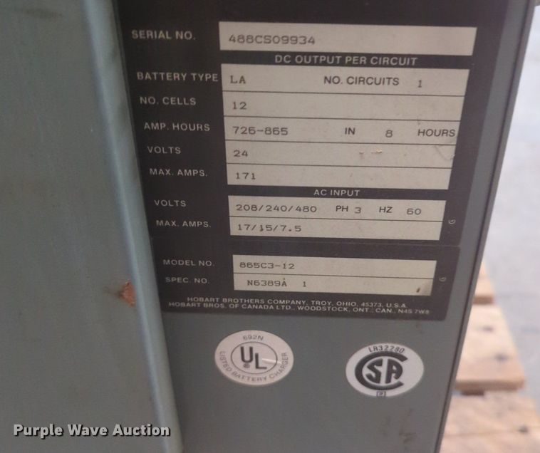 image for item NG9343 (2) forklift chargers