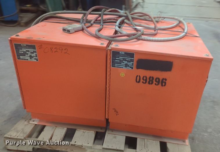 image for item NG9346 (2) C&D forklift chargers