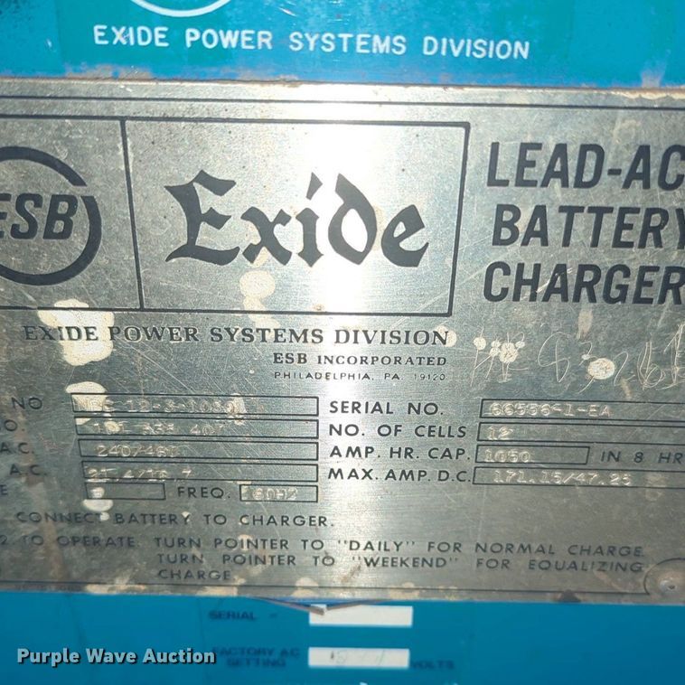 image for item NG9347 (3) forklift chargers