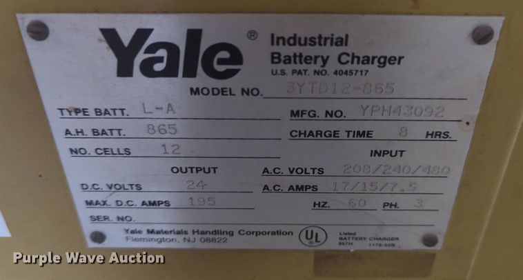 image for item NG9350 (2) forklift chargers