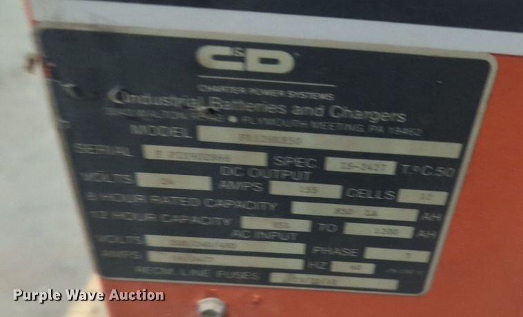 image for item NG9351 (2) Ferro Five forklift chargers