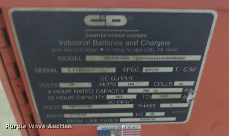 image for item NG9354 (2) Ferro Five forklift chargers