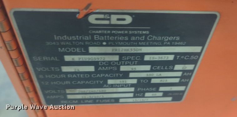 image for item NG9354 (2) Ferro Five forklift chargers