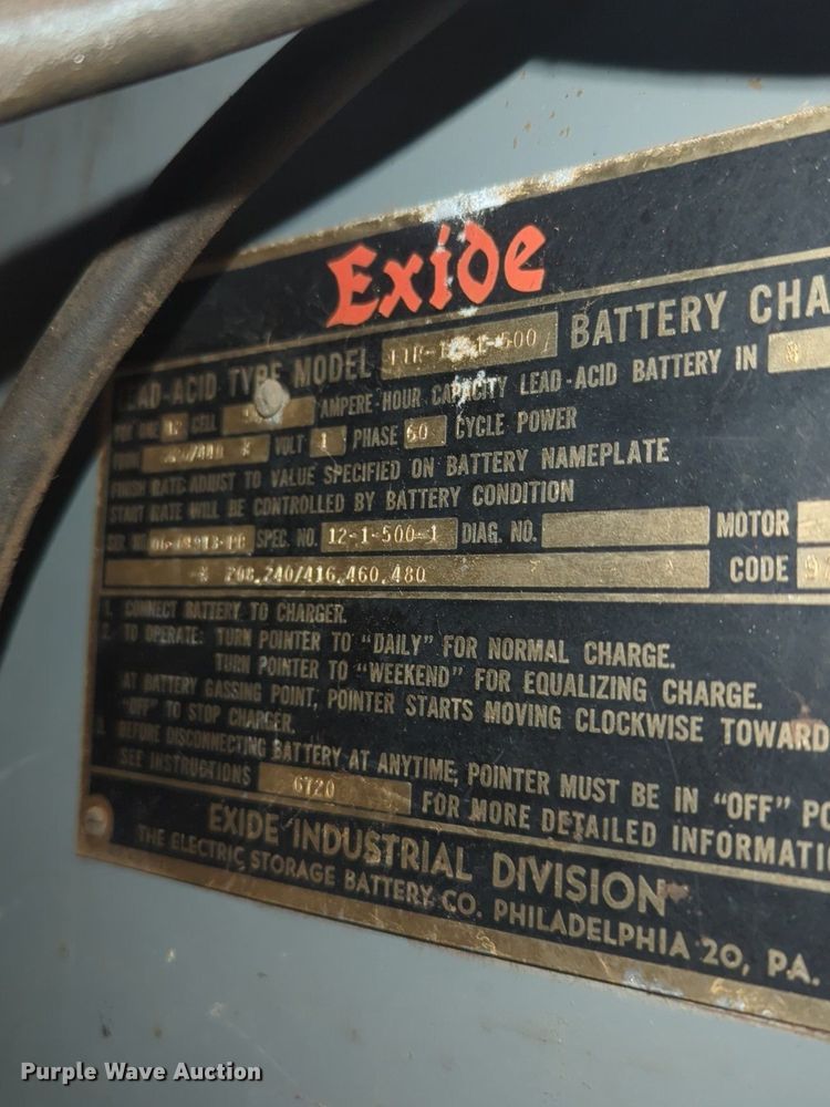 image for item NG9355 (2) forklift chargers