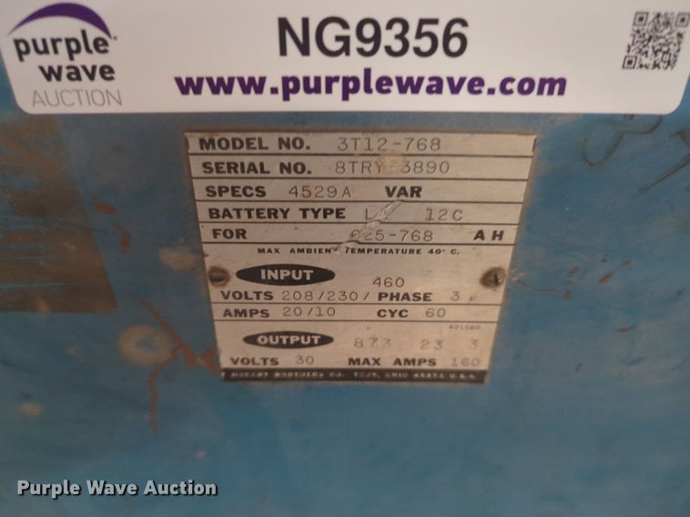 image for item NG9356 (2) forklift chargers