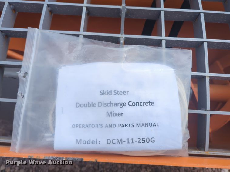 image for item NG9393 2023 Land Honor DCM-11-250G skid steer concrete mixer