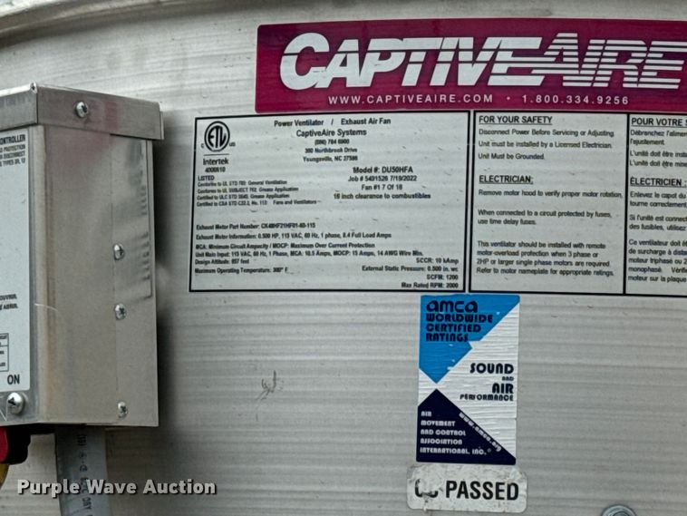 image for item NH9028 2022 Empire Cargo Trailers 8.5X16TA concession trailer