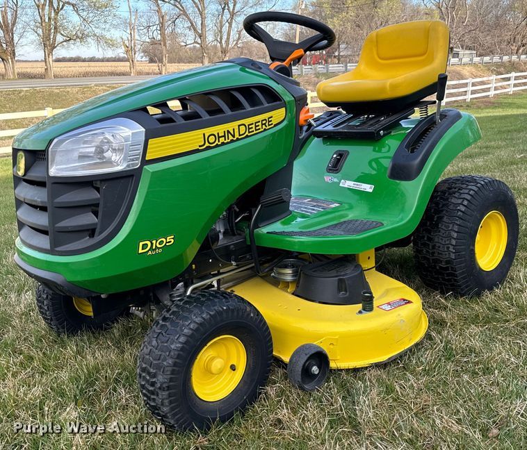 image for item NH9057 John Deere D105 lawn mower
