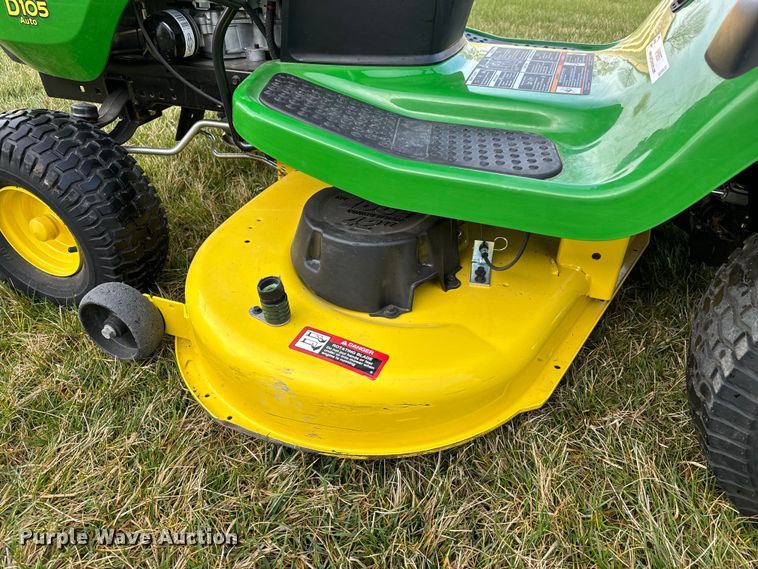 image for item NH9057 John Deere D105 lawn mower